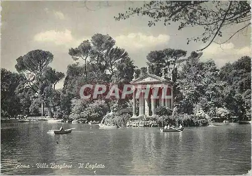 Moderne Karte Roma Villa Borghese Le Petit Lac