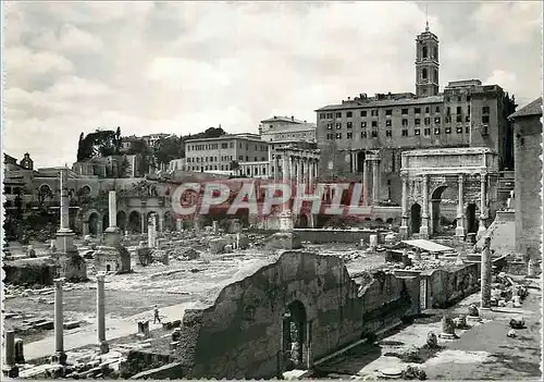 Cartes postales moderne Roma Foro Romano Arco di Settimio Severo e Tempio di Saturno