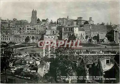 Cartes postales moderne Roma Panorama Con I Mercati di Trajano Foro di Augusto