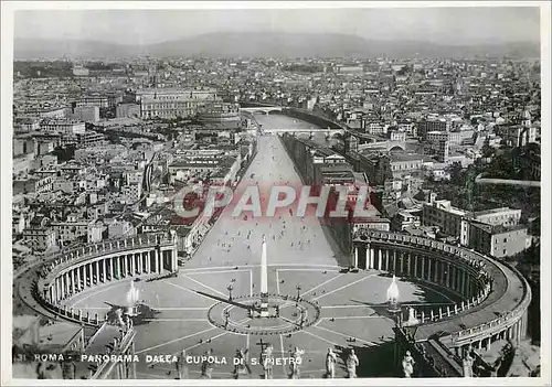 Moderne Karte Roma Panorama Dalla Cupola Di S Pietro
