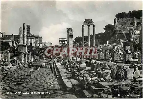 Moderne Karte Roma la Via Sacra Nel Foro Romano