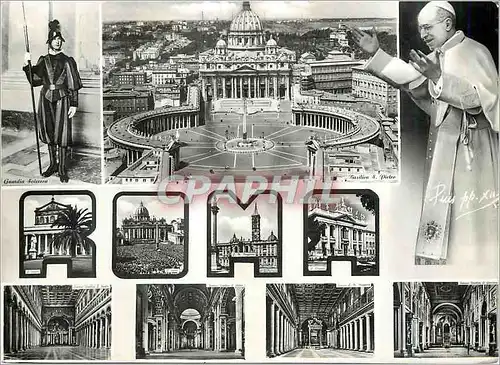 Cartes postales moderne Roma Pape Militaria
