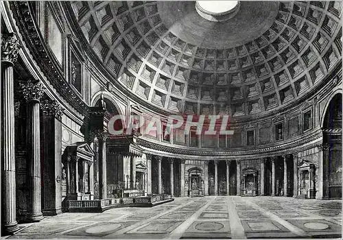 Moderne Karte Roma Interieur du Pantheon