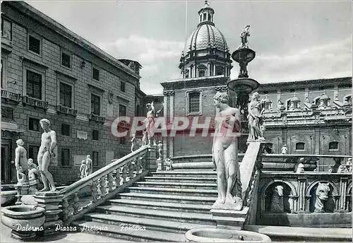 Moderne Karte Palermo Place Pretoriale la Fontaine