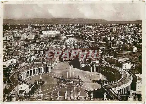 Moderne Karte Roma Panorama Da S Pietro