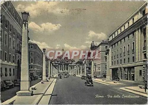 Moderne Karte Roma Rue de la Conciliation et St Pierre