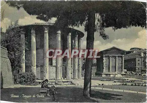 Moderne Karte Roma Temple de Vesta