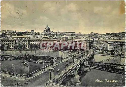 Moderne Karte Roma vue Generale