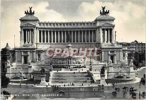 Moderne Karte Roma Monument a Victor Emmanuel II
