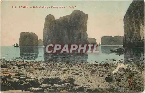 Cartes postales Tonkin Baie d'Along Parrages du Sully
