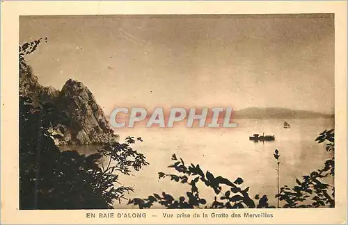 Cartes postales En Baie d'Along vue prise de la Grotte des Merveilles