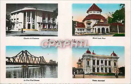 Cartes postales moderne Souvenir de Hanoi Chambre de Commerce Musee Louis Finot