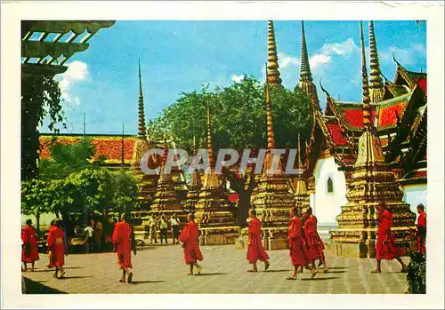 Cartes postales moderne Scene of Wat Po Bangkok Thailand