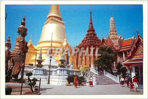 Moderne Karte Bangkok Inside of the Emerald Buddha Temple