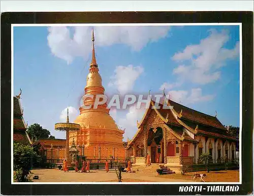 Cartes postales moderne North Thailand the Sanction of Principal Image in Wat Phratart Hariphunchai Lamphun Province Nor