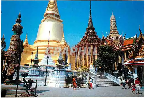 Moderne Karte Inside of the Emerald Buddha Temple Bangkok