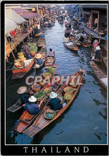 Moderne Karte Thailand Floating Market Damnoen Saduak Ratchaburi