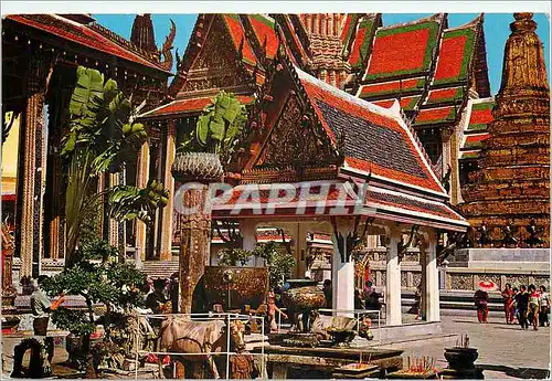 Cartes postales moderne Bangkok Thailand Inside of the Emerald Buddha Temple