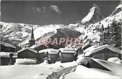 Cartes postales moderne Zermatt mit Matterhorn