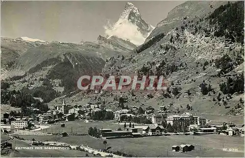 Cartes postales moderne Zermatt mit Matterhorn