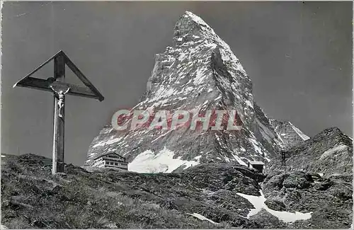 Cartes postales moderne Zermatt Hotel Schwarzsee am Matterhorn Christ