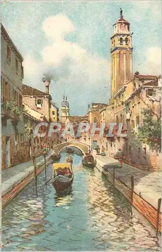 Cartes postales moderne Venezia Rio del Carmine Bateau