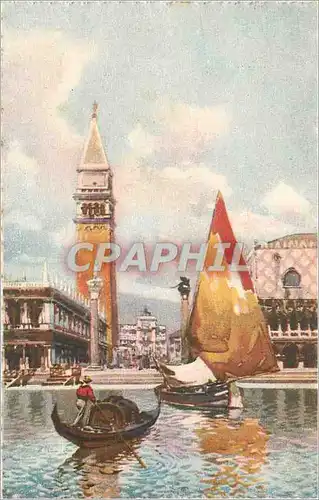 Moderne Karte Venezia Piazzetta S Marco dalla Laguna Bateaux