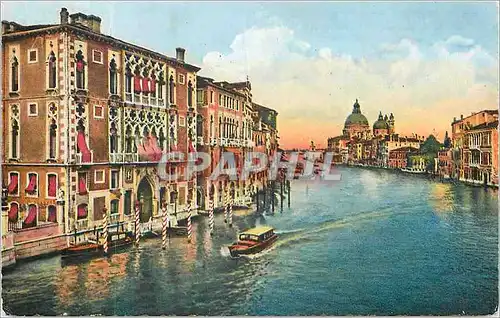 Cartes postales moderne Venezia Grand Canal et Palais Franchetti Bateau