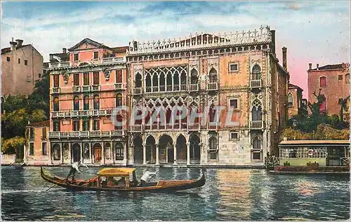 Moderne Karte Venezia Ca d'Oro Bateau