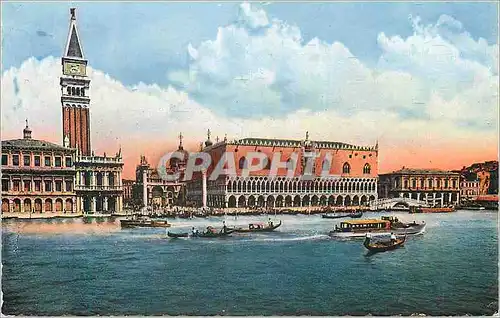 Moderne Karte Venezia Vue Generale Bateaux