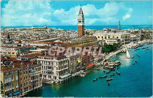 Moderne Karte Venezia Vue Generale Bateaux