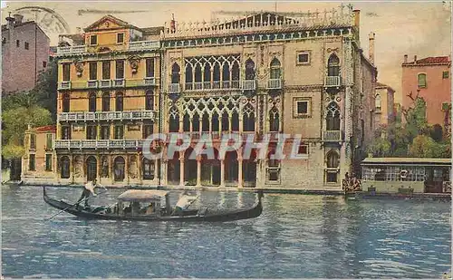 Cartes postales moderne Venezia Maison d'Or Bateau