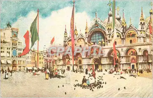 Cartes postales moderne Venezia Chiesa di S Marco Torre Dell'Orologio