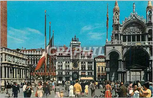 Cartes postales moderne Venezia Place St Marc Tour de l'Horloge