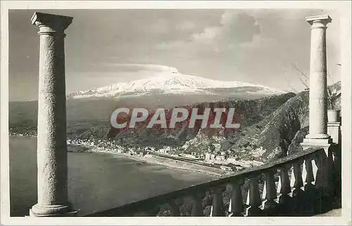 Moderne Karte L'Etna vista dal Giardino Duca di Bronte Volcan