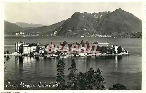 Moderne Karte Le Lac Maggiore Isola Bella