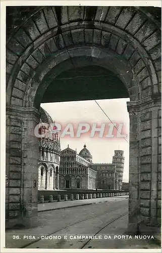 Cartes postales moderne Pisa Duomo e Campanile da Porta Nuova