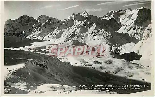 Cartes postales moderne Alta Valformazza il Lago Kastell e la Catena Dal M Giove al Gemelli di Bann
