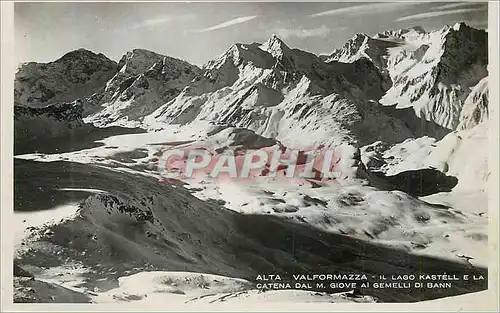 Moderne Karte Alta Valformazza il Lago Kastell e la Catena Dal M Giove al Gemelli di Bann