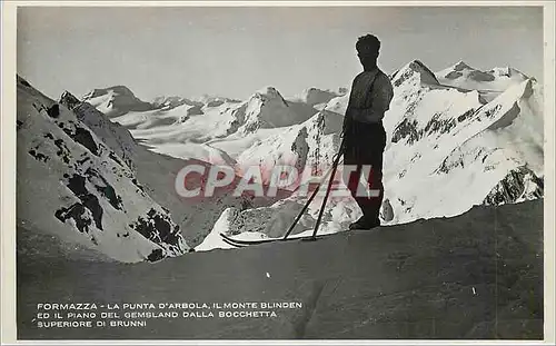 Moderne Karte Formazza la Punta d'Arbola il Monte Blinden ed il Piano del Gemsland Dalla Bocchetta Superiore d