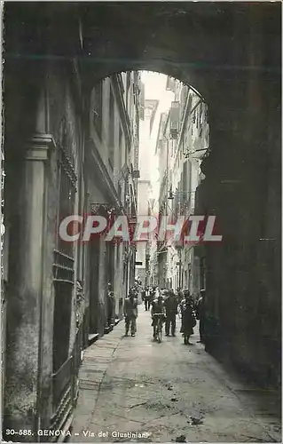 Cartes postales moderne Genova via del Giustiniani