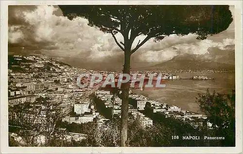 Moderne Karte Napoli Panorama