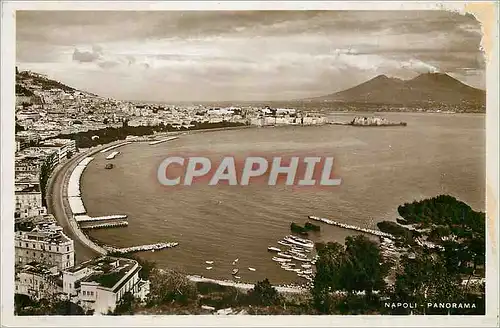 Cartes postales moderne Napoli Panorama Bateaux