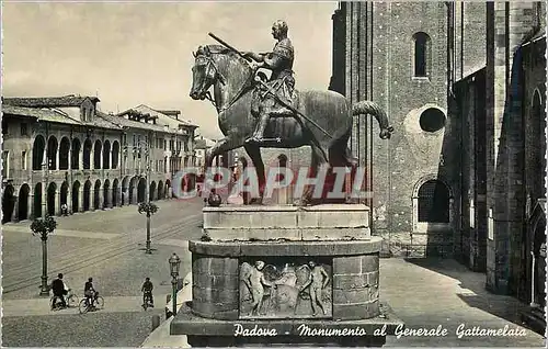 Moderne Karte Padova Monumento al Generale Gattamelata