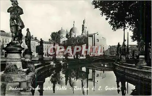 Cartes postales moderne Padova Prato della Valle Basilique de Sainte Justine