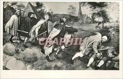 Cartes postales moderne Napoli Museo Nazionale la Parabola dei Sette Ciechi (Breughel Pictro)