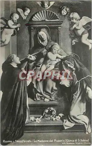 Cartes postales moderne Roma Sassoferrato la Madonna del Rosario (Chiesa di S Sabina)