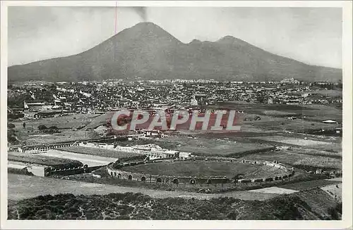 Moderne Karte Pompei Panorama Generale Degli Scavi Volcan