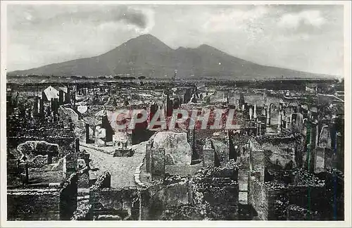 Cartes postales moderne Pompei vue Panoramique Volcan