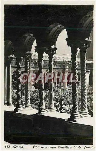 Cartes postales moderne Roma Chiostro Nella Basilica di S Paolo